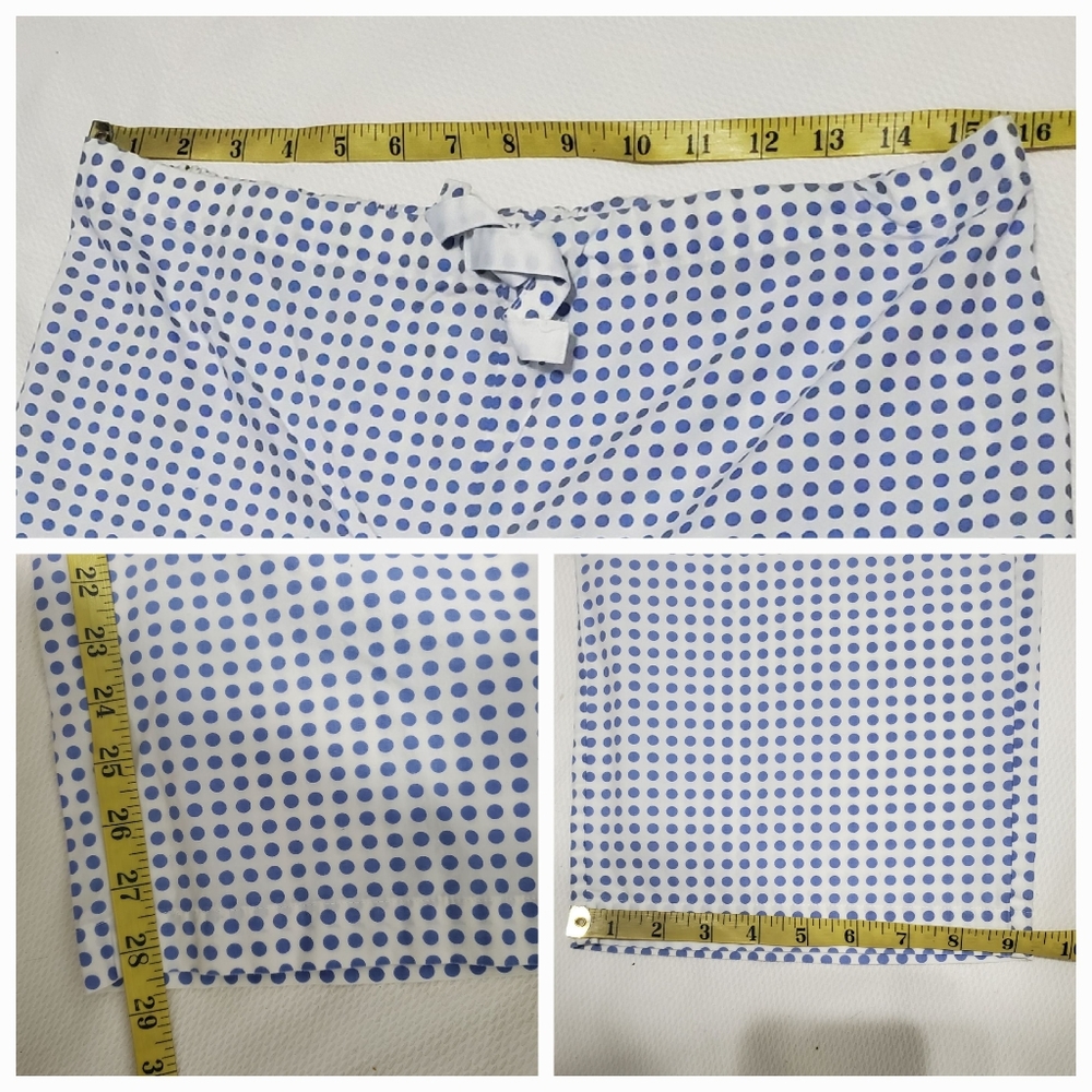 Brooks Brothers Blue and White Cotton Polka Pajama Set Women Medium - Picture 6 of 7